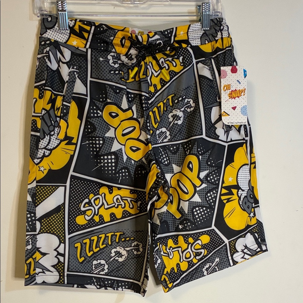 Drill Clothing Co. Black and Yellow Men Swim Board Shorts